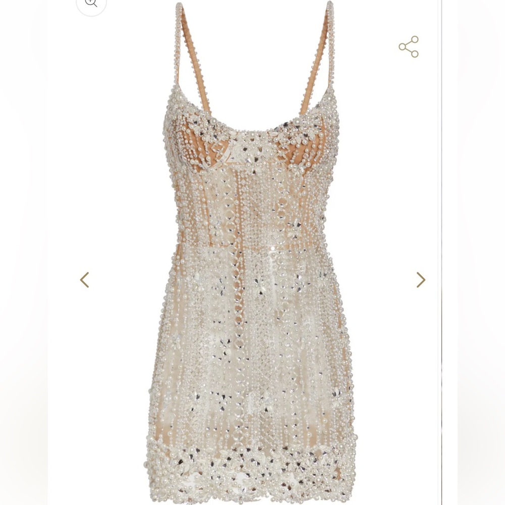 PatBo Rare Pearl Embellished Dress in size Small (2-4) NWOT - Picture 5 of 5